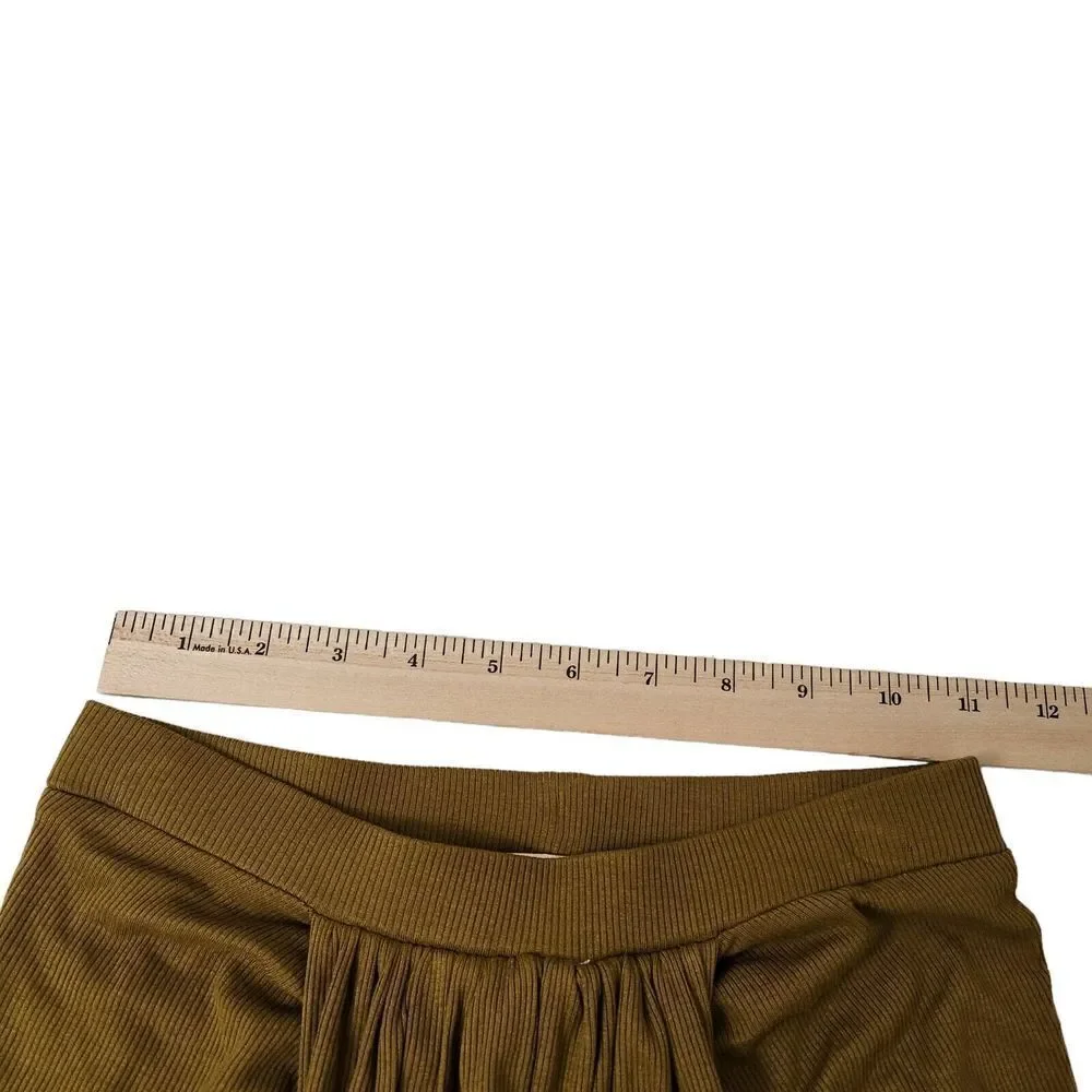 Torn By Ronny Kobo‎ Skirt Womens XS Olive Green Midi Boho Beach Resortwear